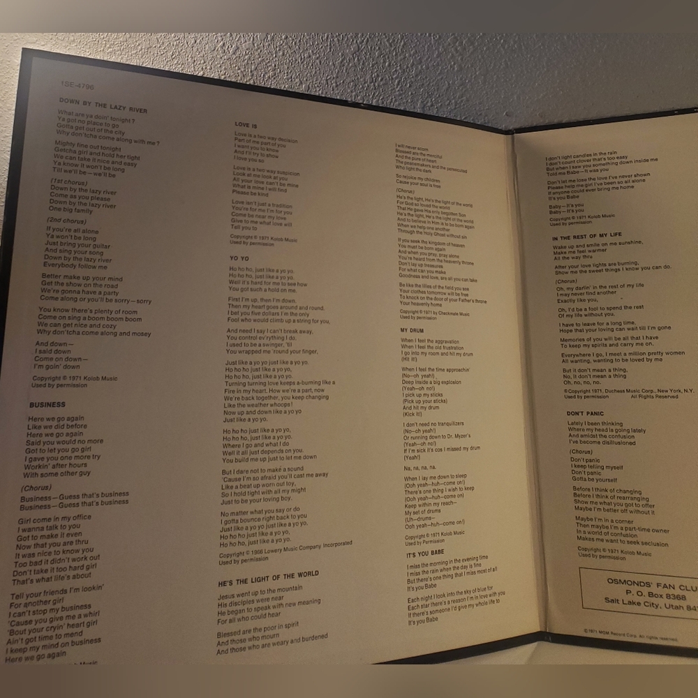 The Osmonds Phase 3 , Soul, Rock, 1971 LP - Picture 6 of 9